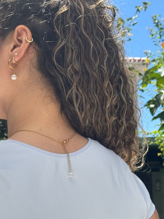 Colar Althea(selenite)-limpeza energética, Paz de Espírito; Cansaço Mental e Dores