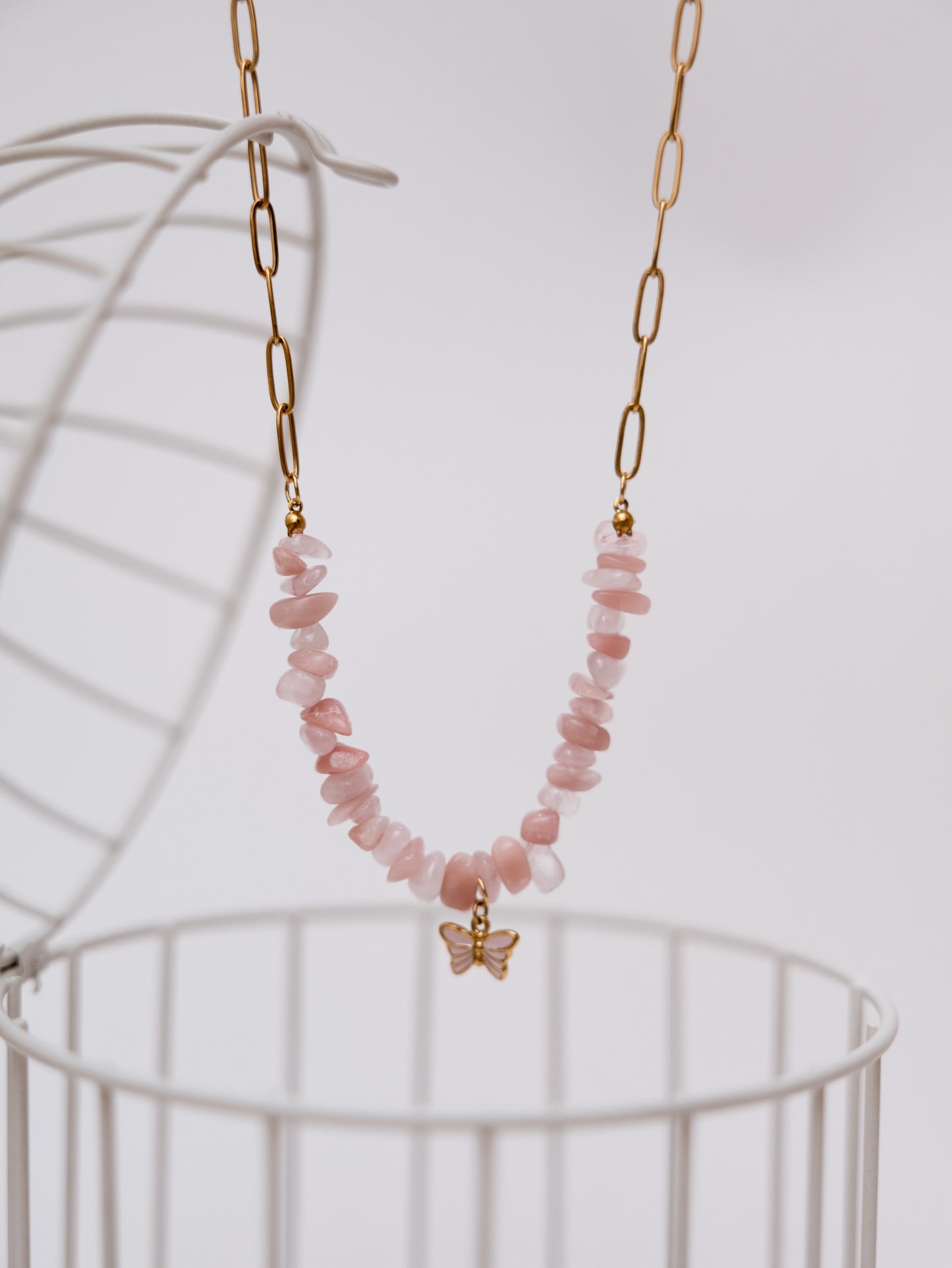 Colar Amor Divino (Opala rosa)- Amor-próprio; compaixão; cura emocional e beleza