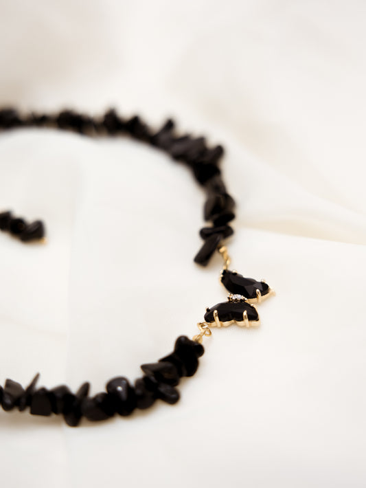 Colar Turmalina Negra - Proteção Energética e Espiritual; Inseguranças e Soluções