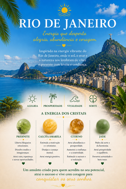 colar RIO DE JANEIRO 🇧🇷- Alegria; Sucesso; Prosperidade; Sorte
