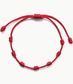 Pulseira 7 nós vermelha- proteção , sorte e vitalidade