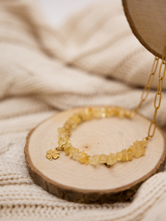 Colar Raio de sol ( Citrino)- Prosperidade; Alegria; confiança; sucesso