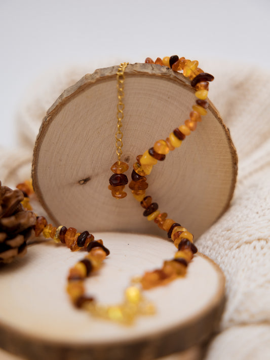 Colar Âmbar - Ação anti-inflamatória; Alegria; Sistema Imunológico