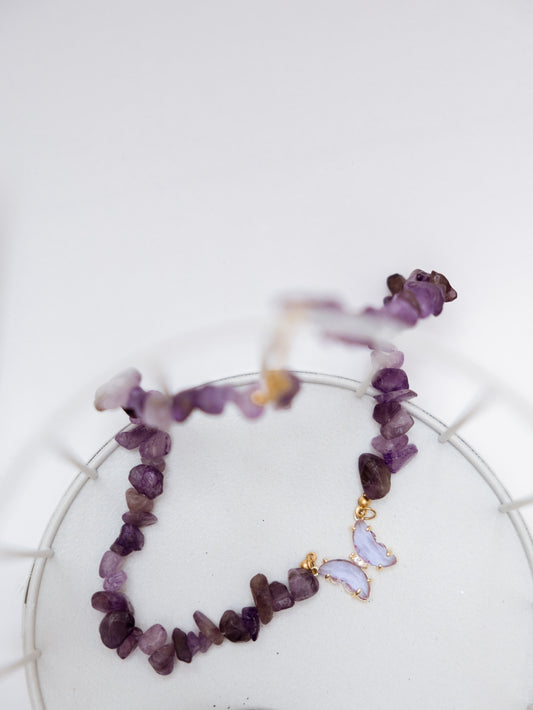 Colar Ametista - Espiritualidade; Intuição; Enxaquecas; Transmutação