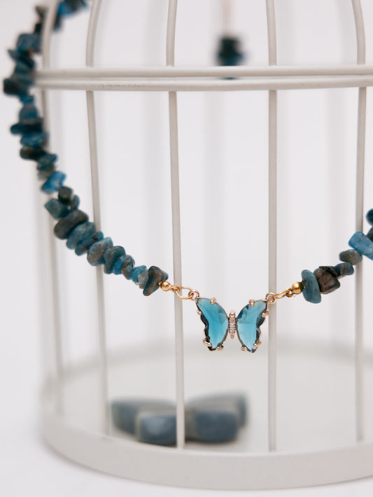 Colar Apatite - Melhora Timidez; Irritabilidade e Exaustão Emocional; Auxilia com Hiperatividade