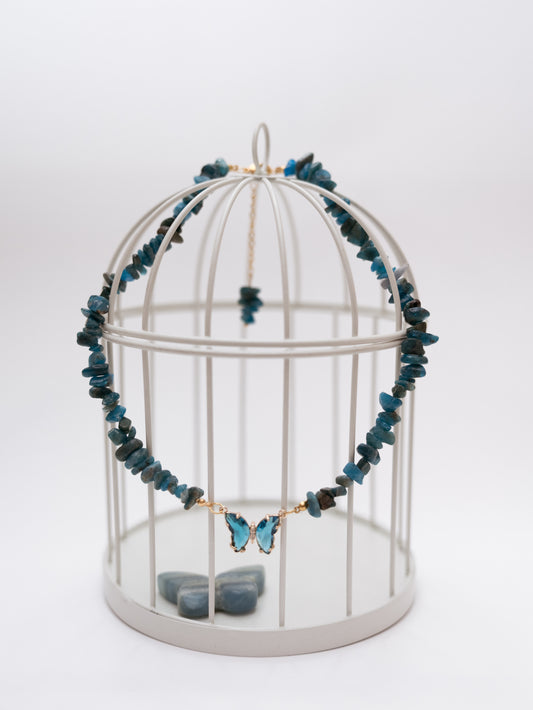 Colar Apatite - Melhora Timidez; Irritabilidade e Exaustão Emocional; Auxilia com Hiperatividade