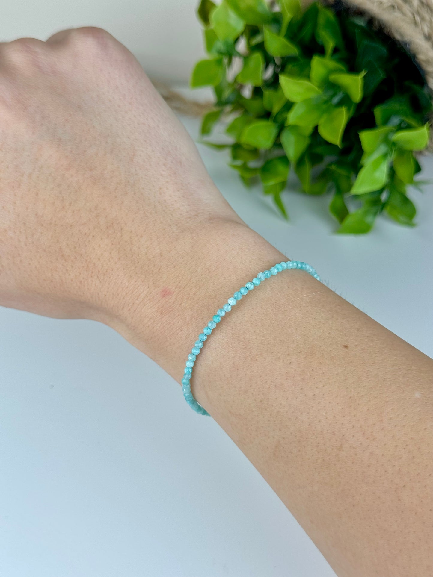 Pulseira Amazonite-Calmante, Adaptação a Mudanças, Concentração