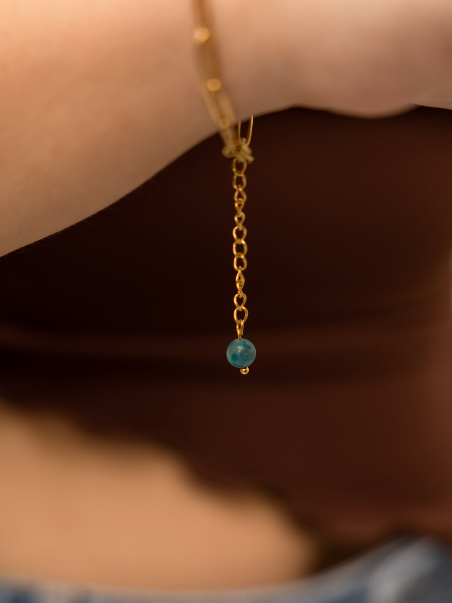 Pulseira Crisocola - Merecimento, Energia maternal, Fertilidade e Abundância