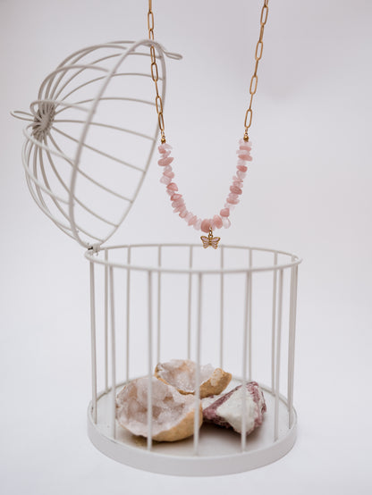Colar Amor Divino (Opala rosa)- Amor-próprio; compaixão; cura emocional e beleza