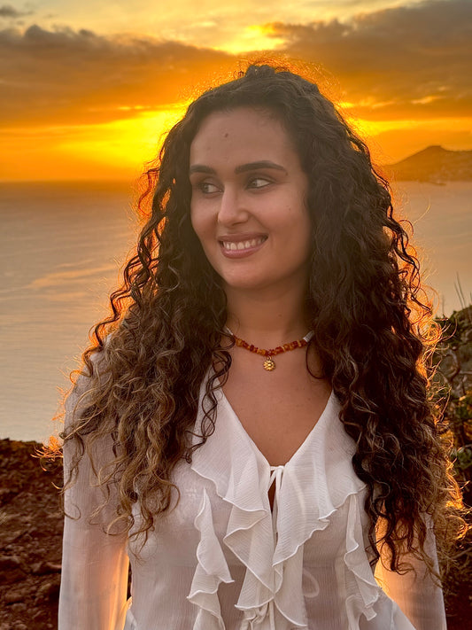 Colar Golden Soul (Âmbar) - Ação anti-inflamatória; Alegria; Sistema Imunológico