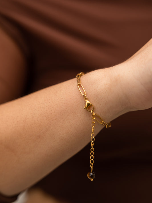 Pulseira Olho de Tigre - Contra Inveja e Olhado; Autoconfiança; Coragem e Determinação