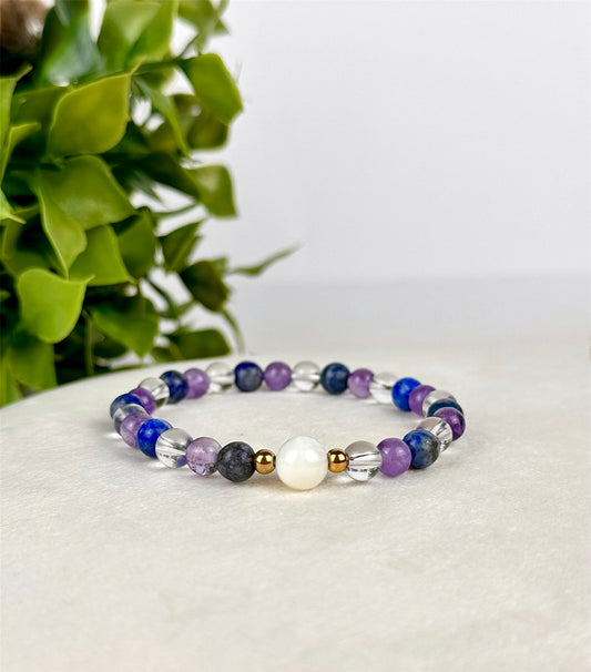 Pulseira Aurora- Conexão Espiritual;  Propósito e cura; Intuição; Dom