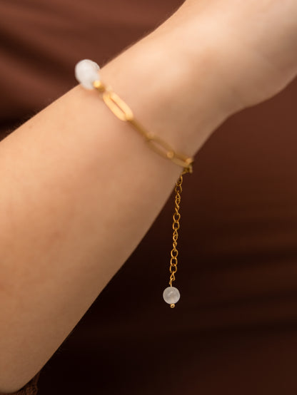 Pulseira Selenite - Limpeza Energética; Paz de Espírito; Cansaço Mental e Dores