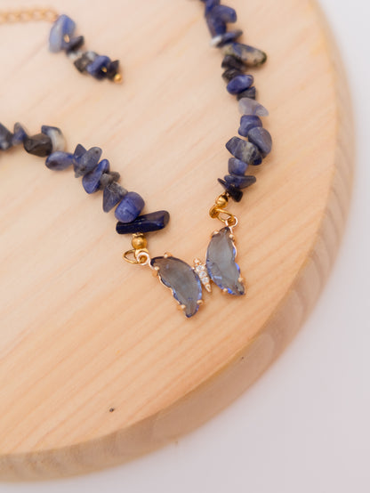 Colar Sodalite - Clarividência; Clareza mental; Sabedoria; Comunicação