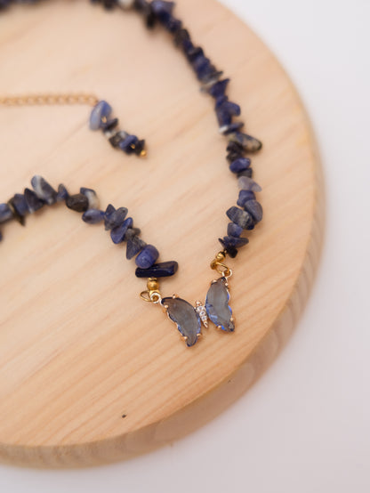 Colar Sodalite - Clarividência; Clareza mental; Sabedoria; Comunicação